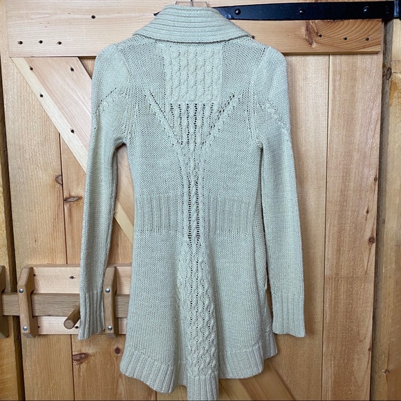 anthro angel of the north blanched & buckled cardi - Picture 7 of 8